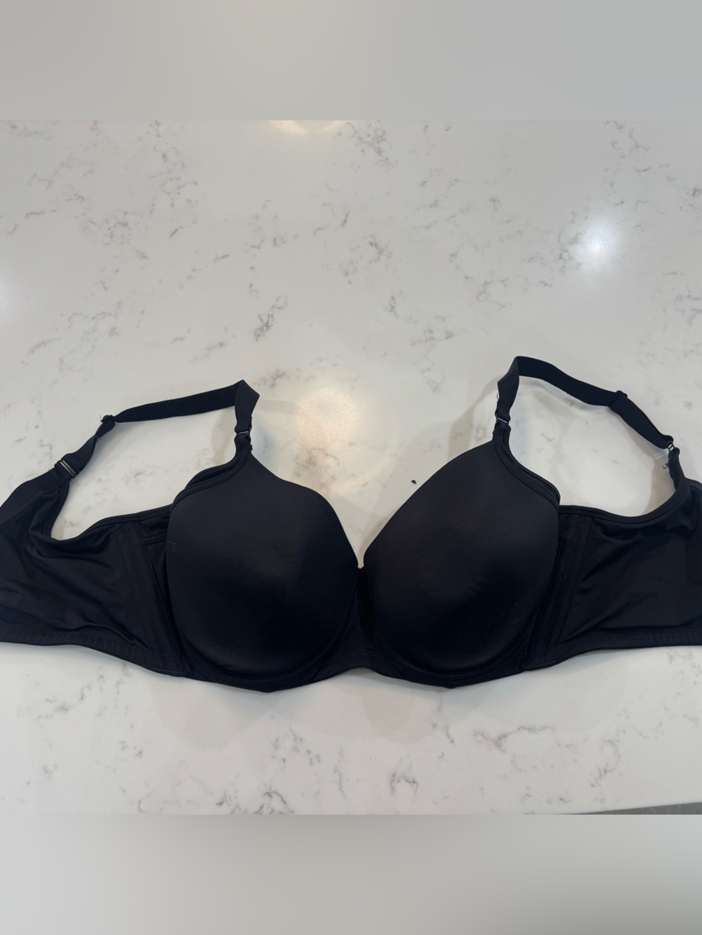 36 DD Everyday Black Smooth T-Shirt Bra - Women's Intimates